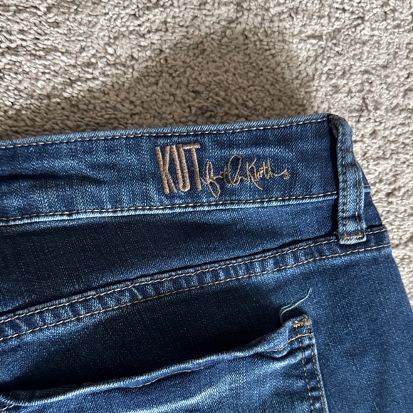 Kut from the Kloth Slim Straight Jeans in Deep Blue - Picture 3 of 6